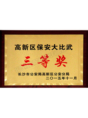 2015年高新區(qū)保安大比武三等獎